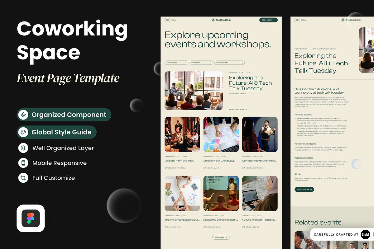 The Seed Hub - Coworking Space Event, a Websites & App Template by SLAB! Design (Photo 1 of 6)