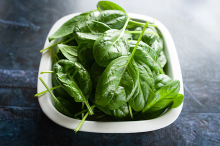 Fresh spinach leaves in a bowl, a Food & Drink Photo by WildStrawberry Magic