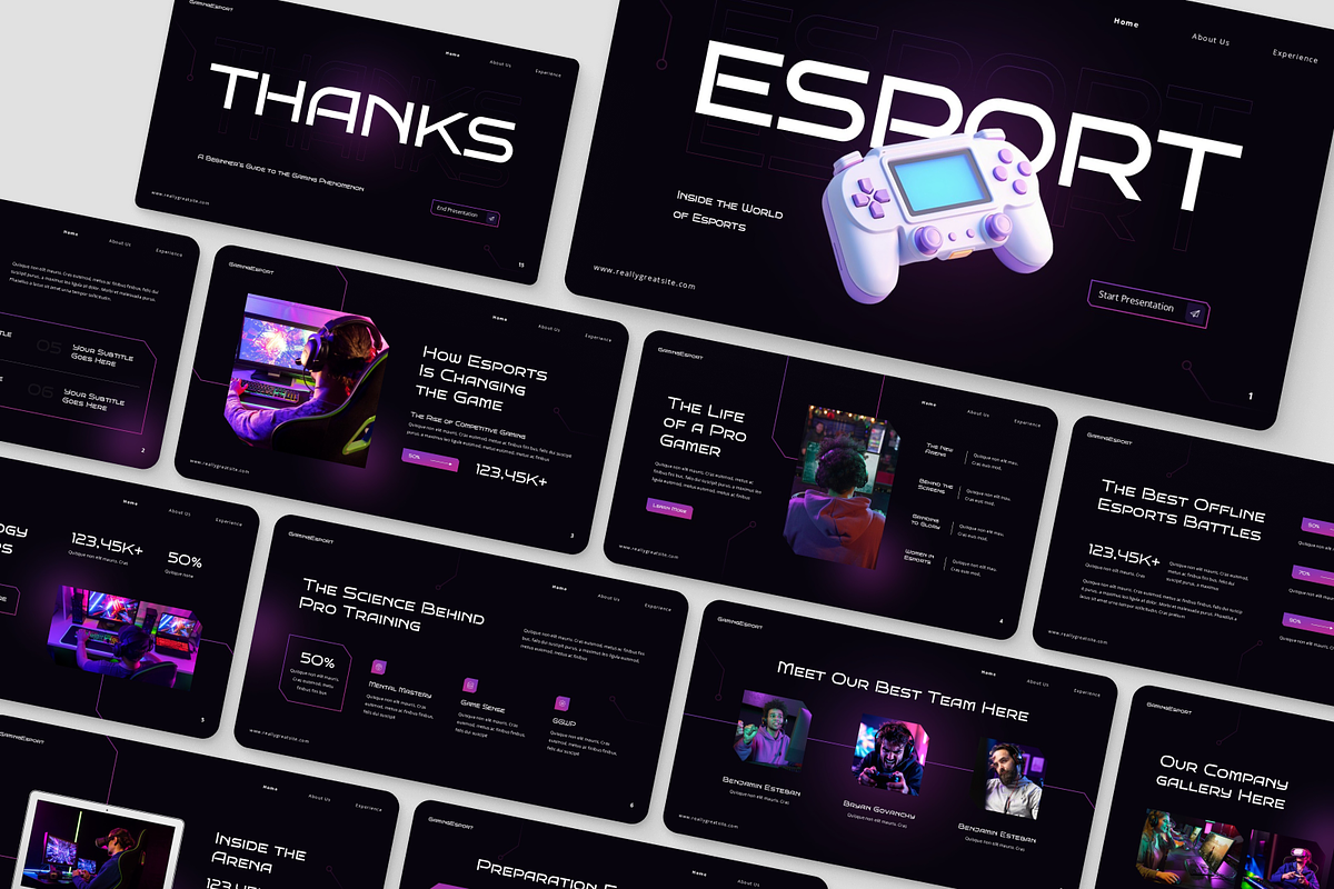 Gaming Esport Presentation, a Presentation Template by Annora Studio (Photo 7 of 7)