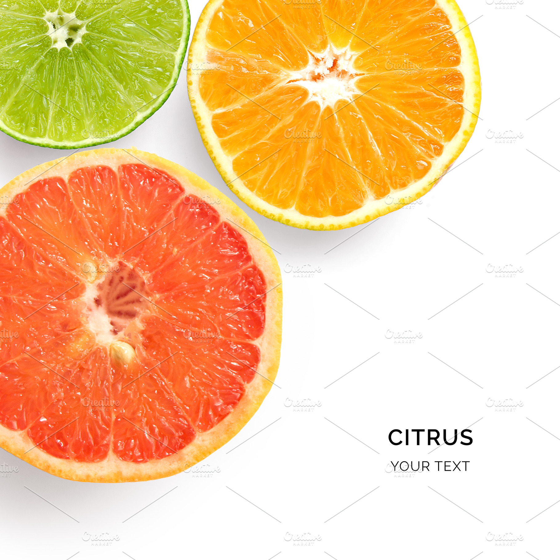 Citrus featuring above, abstract, and background, a Food & Drink Photo by StudioPhoto