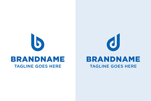 Letter D or B Drop Logo, a Branding & Logo Template by Pray Art Design Studio