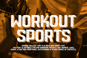 Sporka College - Sport Font