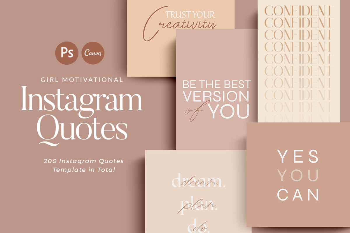 5800 Instagram Editable Quotes CANVA, a Social Media Template by Eviory (Photo 3 of 62)