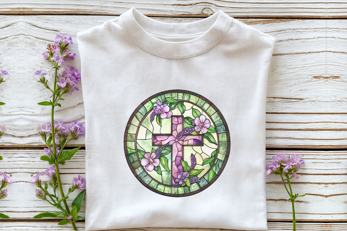 Lavender Blessing & Cross Stained, an Illustration by Craft Nest (Photo 5 of 6)