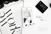 Styled Stock iPhone Mockup PNG, an iPhone Mockup by Girl Boss Stock (Thumbnail 1 of 2)