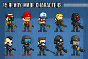 Custom Soldiers - Game Sprites, an Illustration by pzUH (Thumbnail 3 of 7)