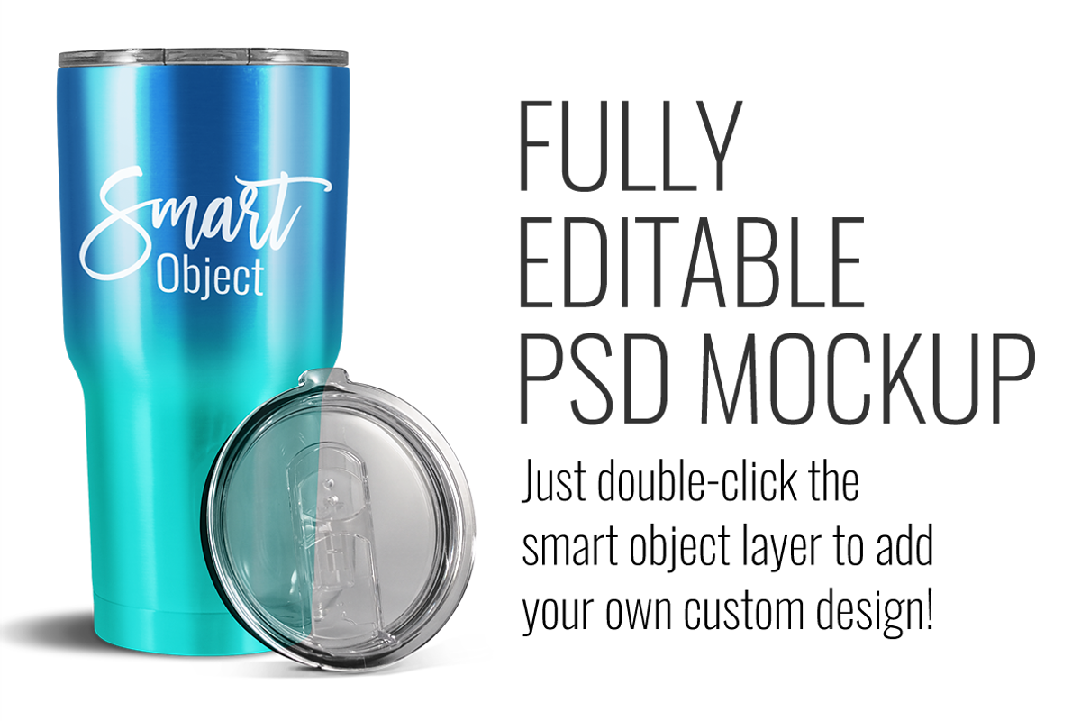 30oz Stainless Steel Tumbler Mockup, a Cups & Container Mockup by SarahDesign (Photo 6 of 7)