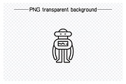 Bundle of Robot Avatars Line Icons, an Icon by Designfour (Thumbnail 2 of 7)