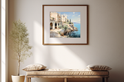 Oil Painting Print-Vintage Houses, a Seasonal Illustration by NSTUDIO (Thumbnail 3 of 9)