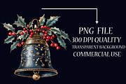 Midnight Cherry Christmas Clipart, an Illustration by Libby Wishes (Thumbnail 3 of 7)