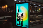 Warsaw Citylight Ad Bus Stop 1, an Advertising Mockup by Graphic Shelter (Thumbnail 3 of 4)