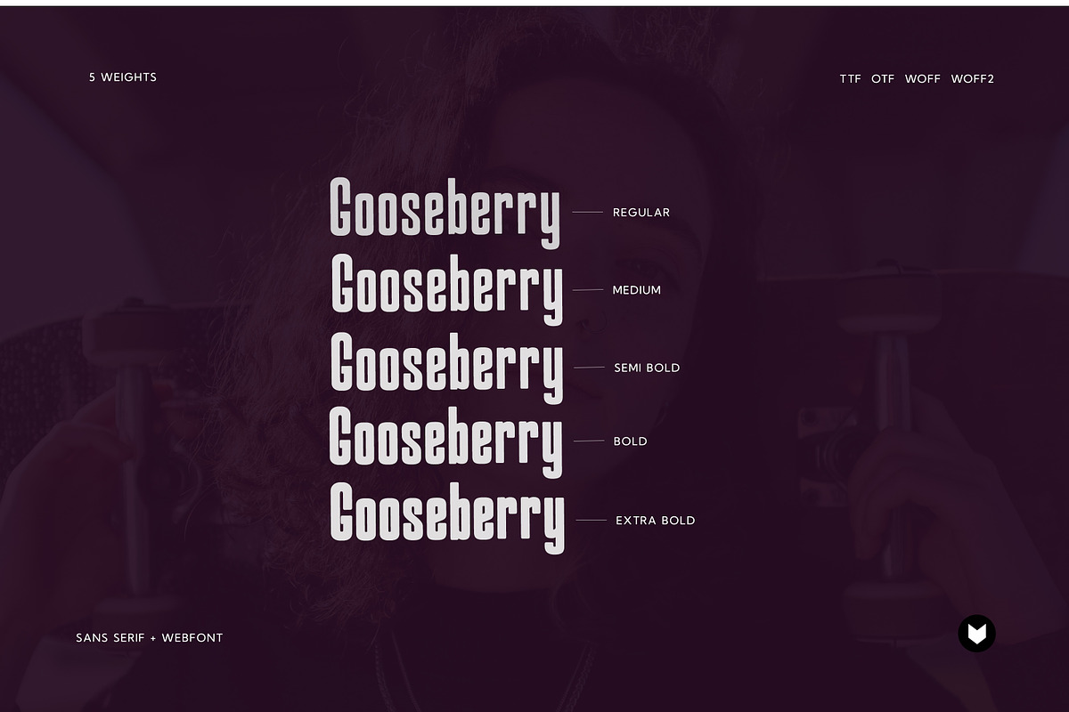 Gooseberry - Bold Typeface + Webfont, a Sans Serif Font by Foxtype (Photo 4 of 7)