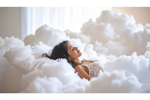 Dreamy scene of a woman sleeping, a Beauty & Fashion Photo by Igor Tichonow