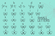 Birds and Butterflies Dingbats Font, a Symbol Font by Minimalartstudio (Thumbnail 2 of 3)