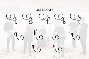 Band Script Font