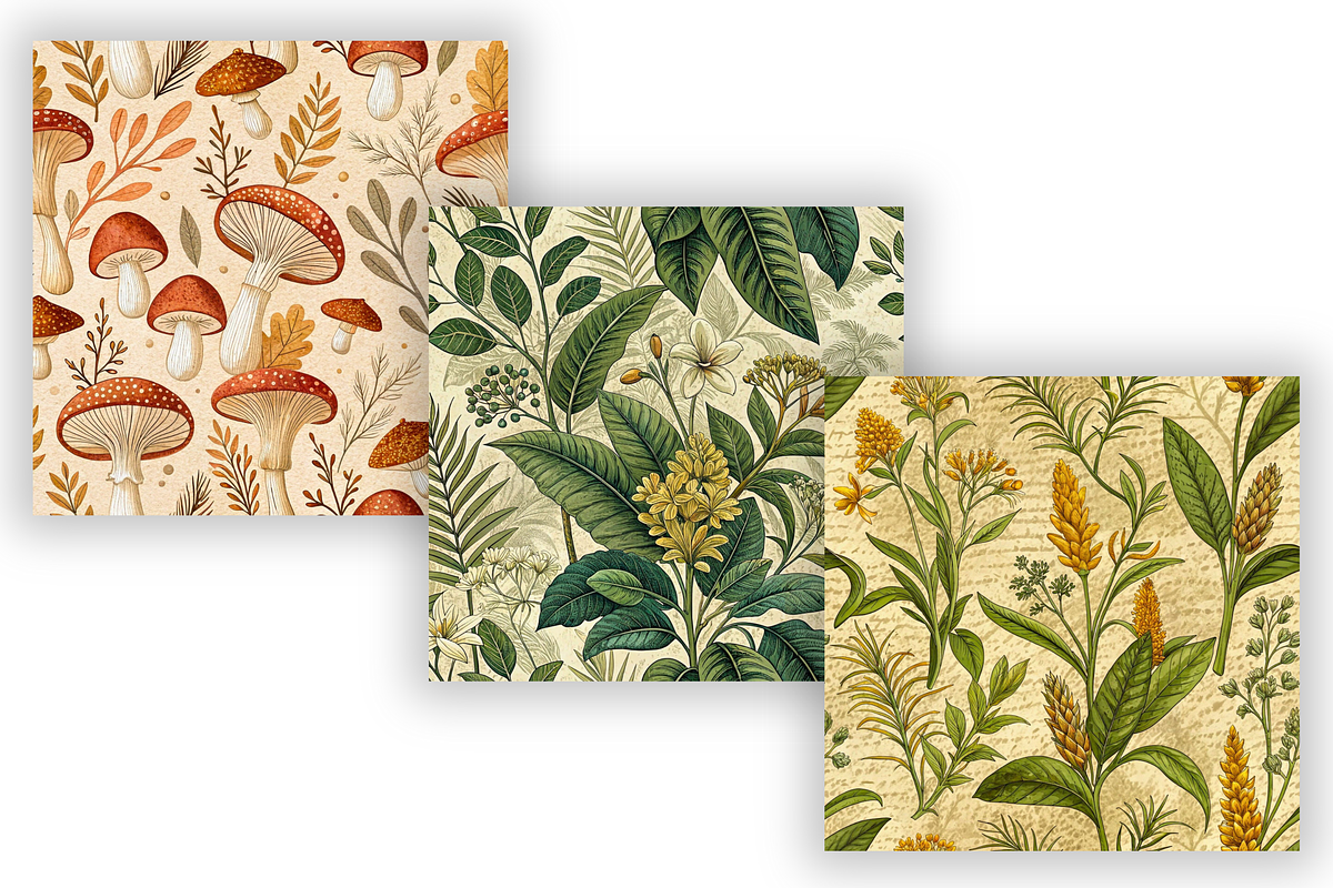 Tropical Herbalist Seamless Pattern, a Pattern Graphic by FloridPrintables (Photo 6 of 7)
