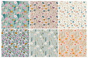 Pastel Wildflower Digital Paper, an Illustration by Daily.Designs (Thumbnail 2 of 6)