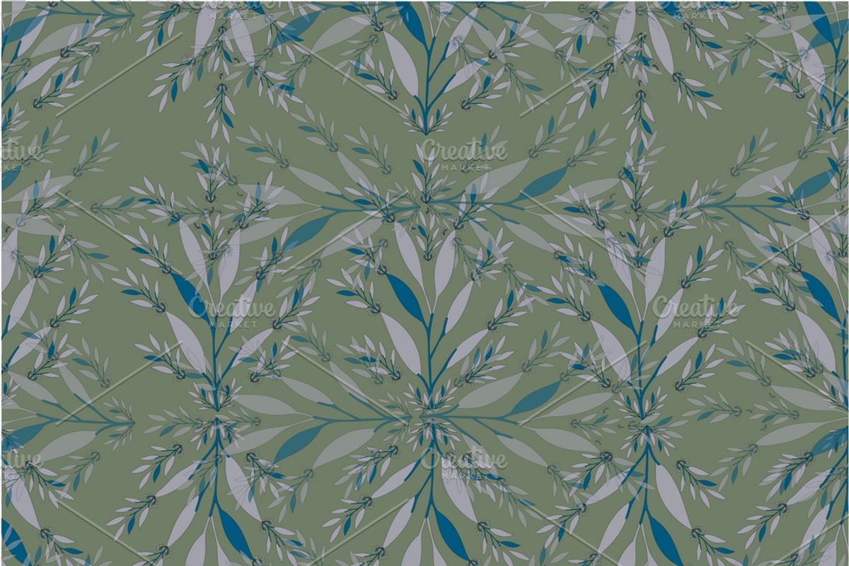 Floral 12 Textile Patterns Bundle, a Pattern Graphic by Aban's World (Photo 5 of 13)