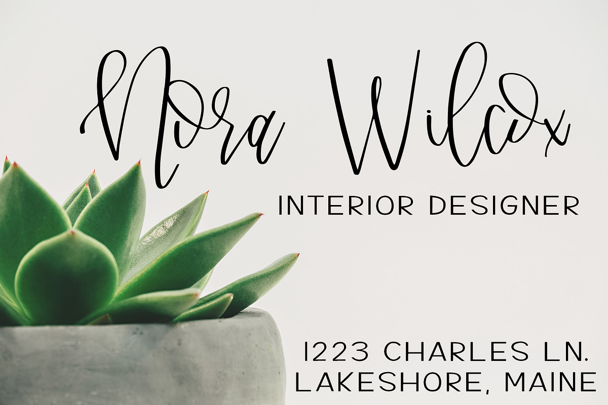 Monte Rosa, a Script Font by Affinity Grove (Photo 17 of 18)