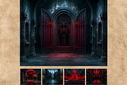 71 Halloween Horror Backdrops, a Seasonal Illustration by ThatsDesignArt (Thumbnail 9 of 15)