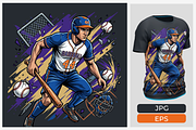 Sports Action T-Shirt Design Bundle, a Sport Illustration by Imran Haroon (Thumbnail 2 of 4)