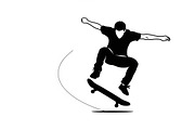 skateboard trick silhouettes showcas, an Illustration by Amazin_art (Thumbnail 3 of 31)