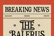 The Balerus – Vintage Serif, a Serif Font by Black Junst (Thumbnail 9 of 10)