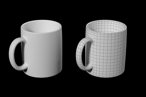 Coffee And Tea Ceramic Mug Base Mesh