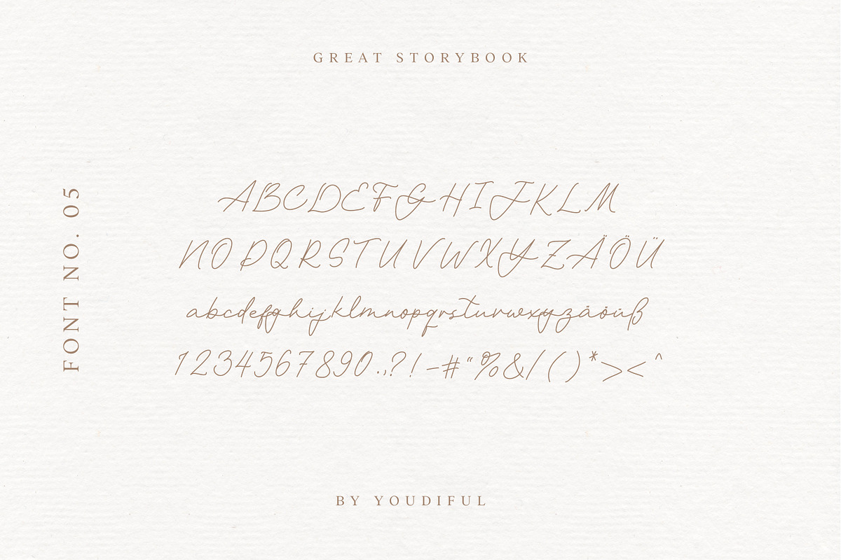 Great Storybook romantic font, a Handwritten Font by youdiful creation (Photo 3 of 3)