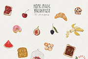 Breakfast Food PNG Images, a Decorative Illustration by whiteheartdesign (Thumbnail 6 of 17)