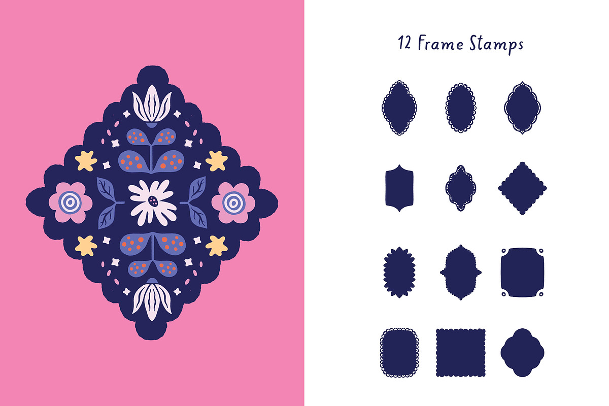 Bold Whimsy Floral Procreate Brushes, a Brush Add-On by Pencil Twist (Photo 2 of 10)