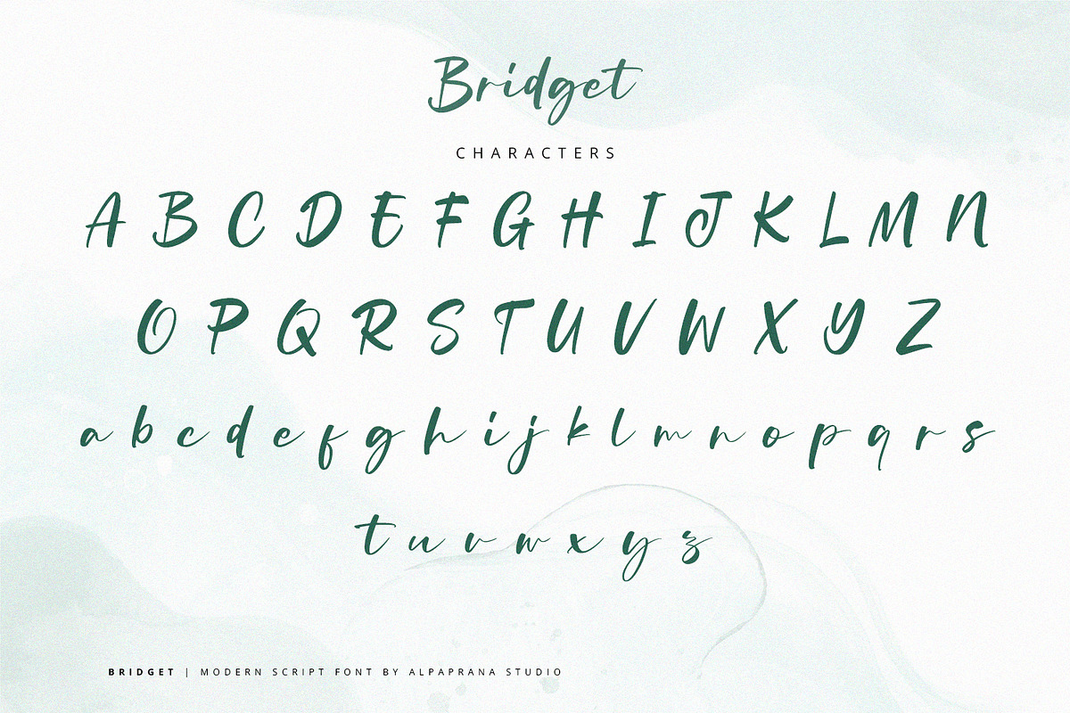 Bridget - Modern Script Font
