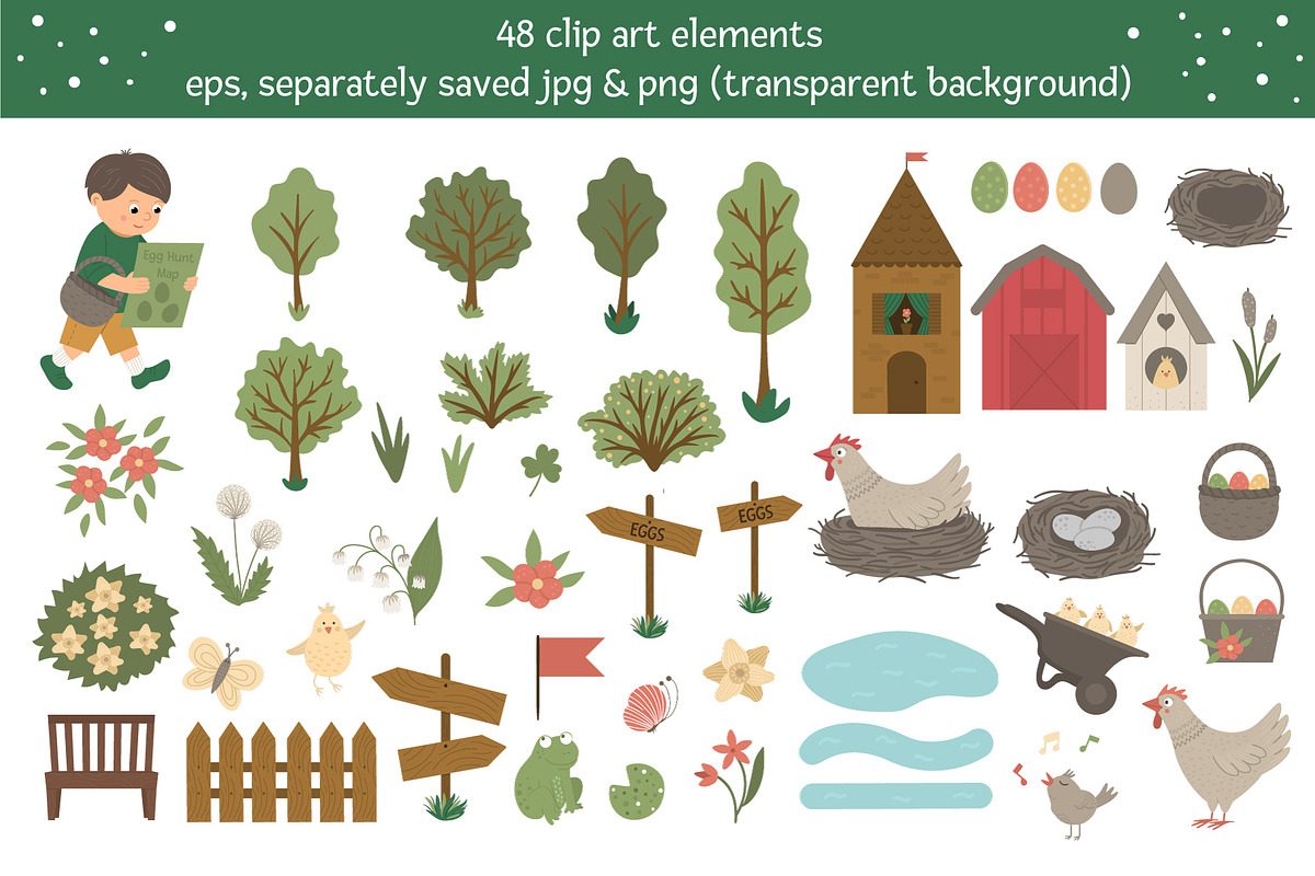 Easter egg hunt map creator, an Illustration by Lexi Claus (Photo 2 of 8)