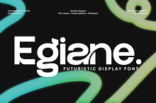Egiane - Futuristic Display Font