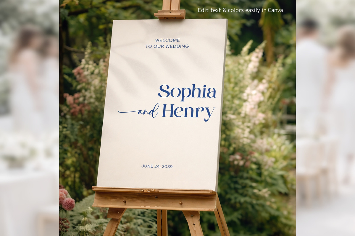 Minimal Welcome Sign Canva bd006, a Poster Template by TyphoonStudio (Photo 4 of 10)