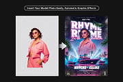 DJ Flyer Template, a Print Template by Bornx Design (Thumbnail 2 of 5)