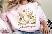 Just a Mom Goose PNG, an Illustration by Daily.Designs (Thumbnail 3 of 5)
