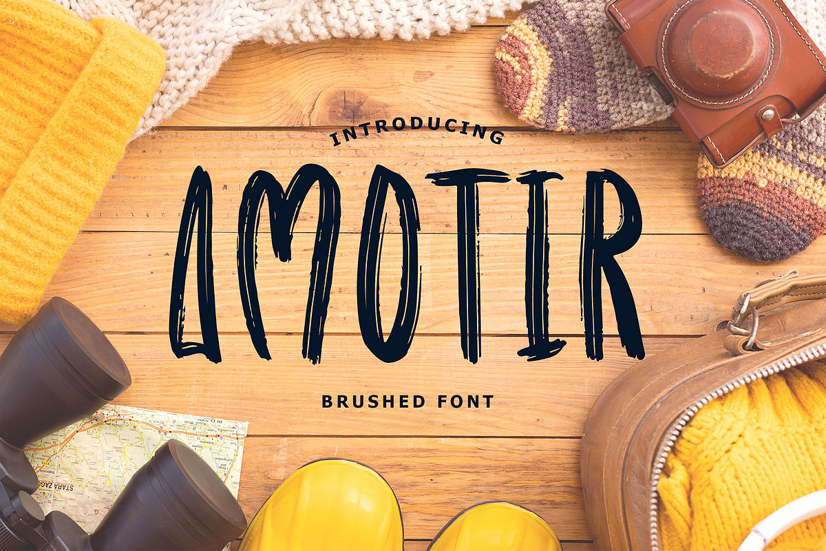 Amotir Bold Brush Display Font, a Sans Serif Font by Giant Design (Photo 1 of 10)