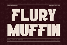 Flury Muffin - Food Logo Font