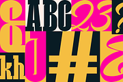 Yibuk Recity–Bold Condensed & Script, a Serif Font by MaikoHatta (Thumbnail 9 of 9)