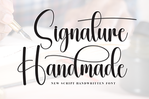 Signature Handmade Script Font