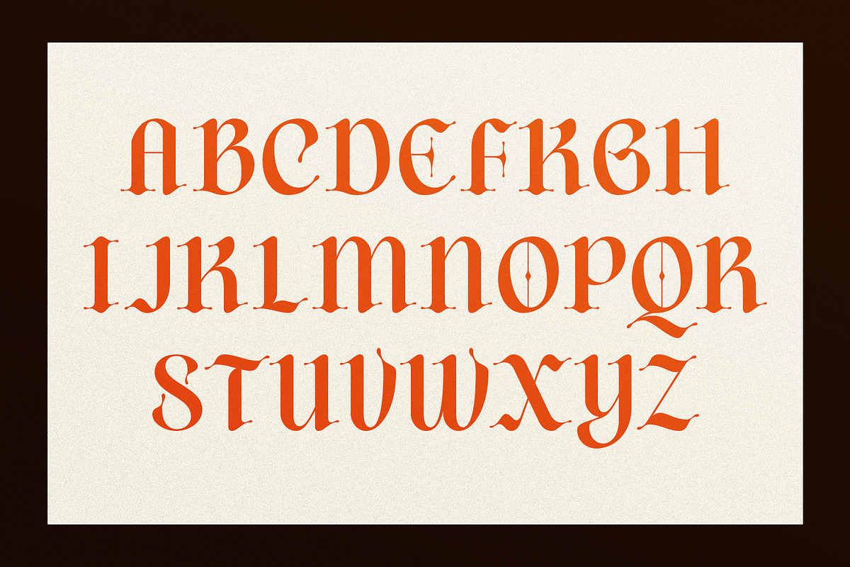 Diences Display Blackletter Font, a Blackletter Font by Typetemp Studio (Photo 4 of 19)
