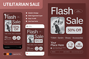 Utilitarian Discount Campaign Flyer, a Flyer Template by Annora Studio (Thumbnail 1 of 6)