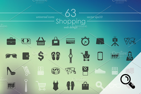 63 Shopping Icons