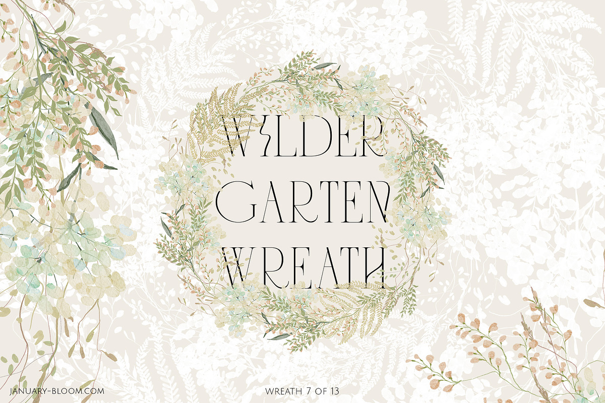 WILDER GARTEN delicate whimsy floral, a Decorative Illustration by January Bloom (Photo 22 of 27)