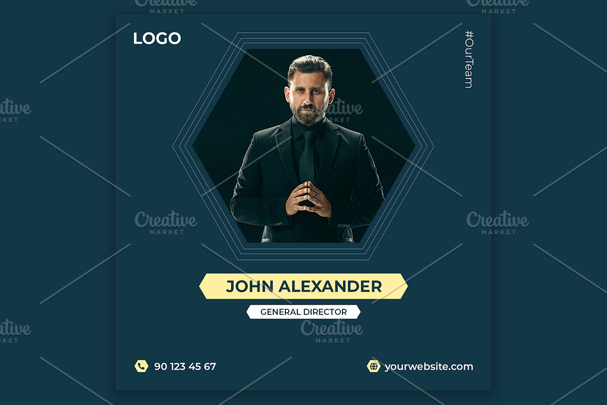 Social media template, a Social Media Template by Ravshanov Studio