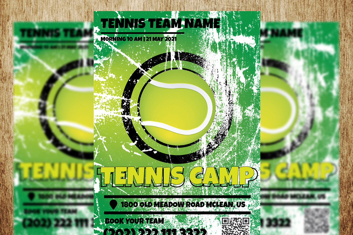 Tennis Camp Team Flyer, a Flyer Template by PenciGraphics (Photo 1 of 3)