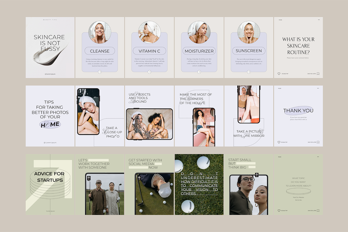 Gué-carousel Instagram template, a Social Media Template by Kimo Studio (Photo 6 of 12)