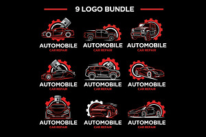 9 Auto Mechanic Repair Logo, a Branding & Logo Template by Guavanaboy
