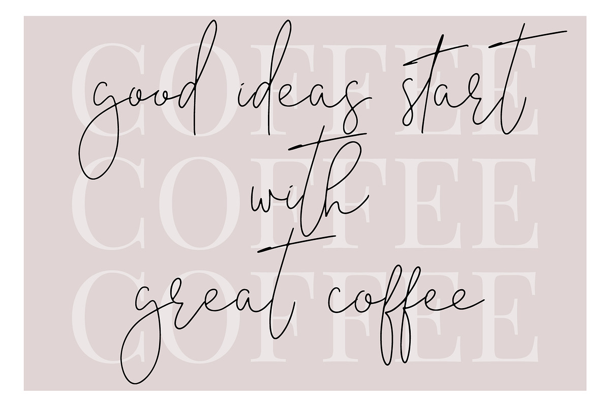 Mont Kiara Script Font, a Script Font by Renata Chizhikova (Photo 9 of 16)
